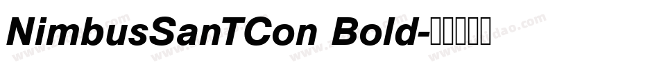 NimbusSanTCon Bold字体转换